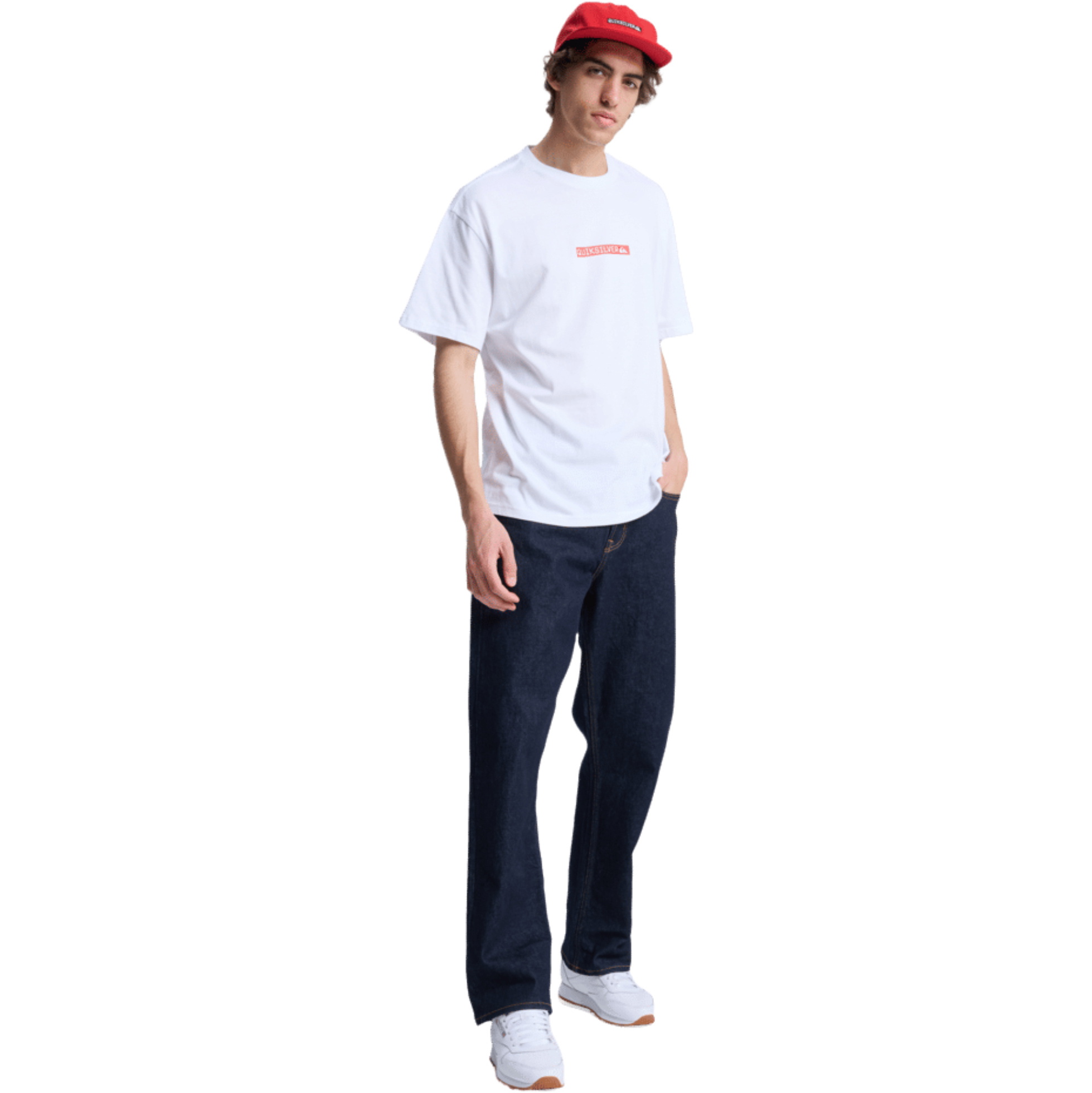2026 Quiksilver Da Uomo DNA Clicker Maglietta A Maniche Corte EQYZT08207 - White